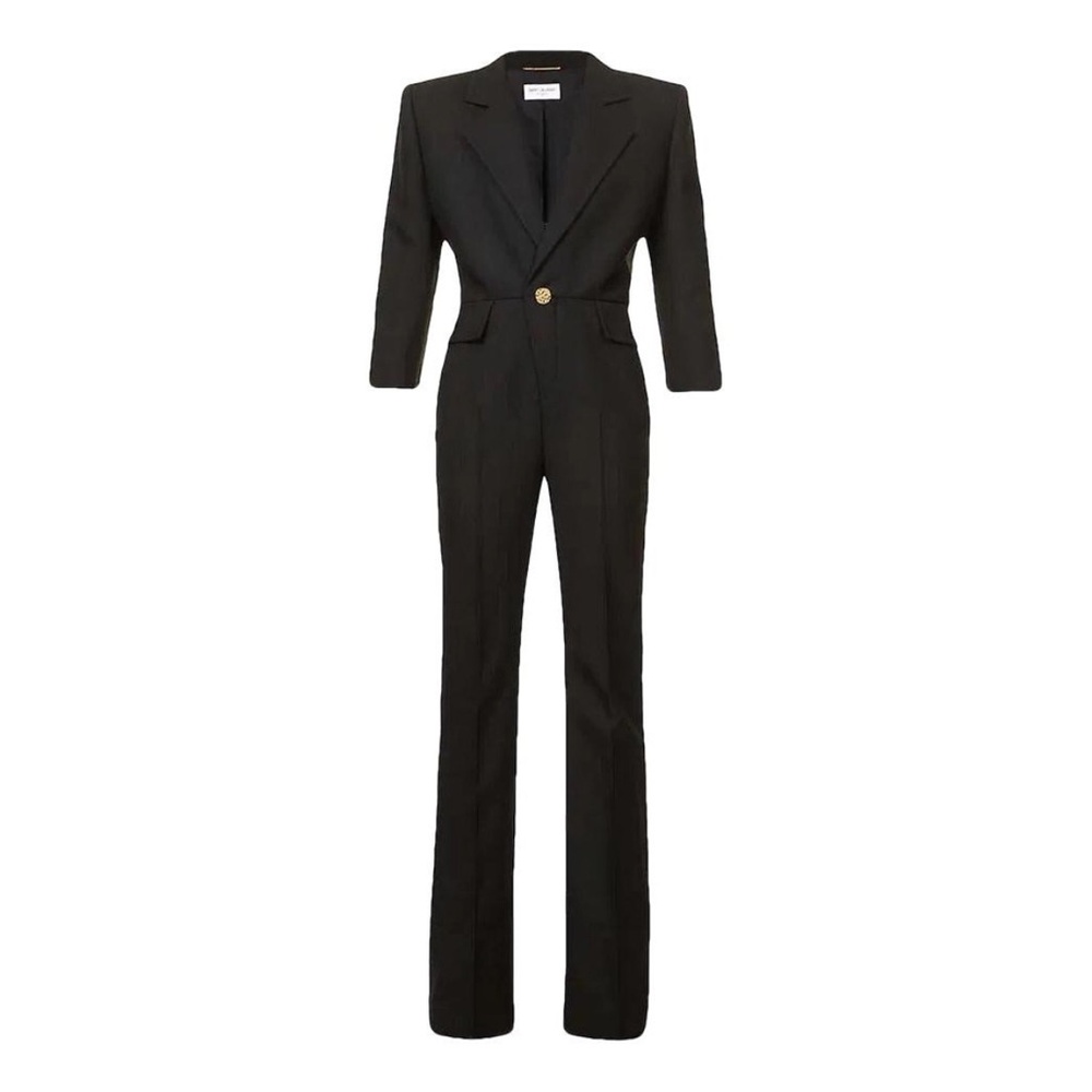 NWT Saint Laurent Black Tailored Jumpsuit - Picture 6 of 6